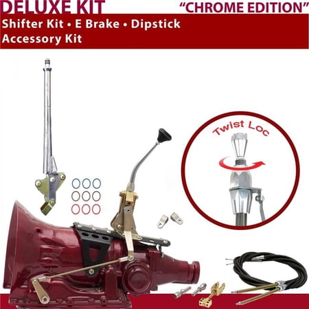 American Shifter C6 Shifter Kit 8 in. E Brake Cable Clevis Dipstick for D5798