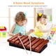 thumbnail image 4 of Xilófono Instrumento musical Xilófono de madera de 8 notas Incluye 2 mazos de madera para niños Juguetes musicales educativos para niños Tomshoo Xilófono, 4 of 6