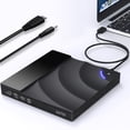 thumbnail image 1 of Unidad de DVD externa YOTUO USB 3.0 tipo C para Windows/Mac, 1 of 8