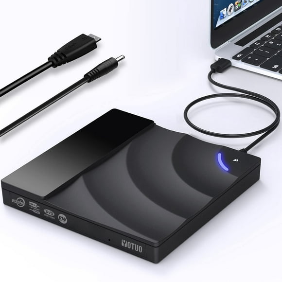 Unidad de DVD externa YOTUO USB 3.0 tipo C para Windows/Mac