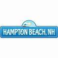 thumbnail image 1 of SignMission P-618 Hampton Beach Nh Panneau de Rue de Plage 6 x 18 Po - Hampton, Nh New Hampshire, 1 of 4