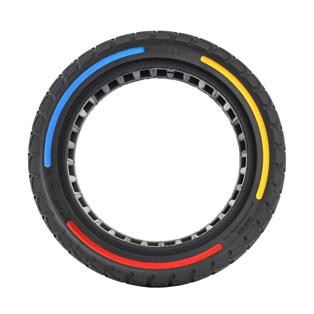 10x2.5-7 Honeycomb Tire Tubeless Solid Tire Compatible for 4/4 Electric
