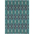 thumbnail image 5 of Style Haven  Global Influence Geometric Diamond Area Rug 5'3" x 7'6" Synthetic, Polypropylene 5' x 8' Indoor Living Room, Bedroom, Dining Room Teal, 5 of 5
