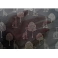 thumbnail image 4 of oneOone Cotton Silk Fabric Tree & Giraffe Block Printed Craft Fabric BTY 42 Inch Wide, 4 of 4