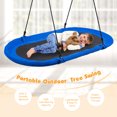 thumbnail image 6 of Infans 60" Saucer Tree Swing Surf Outdoor Adjustable Kids Giant Oval Platform Swing Set, 6 of 7