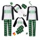 thumbnail image 1 of Pijamas familiares a juego de Navidad, conjunto de pijamas a cuadros verdes con diseño exclusivo de astas de reno, Feliz Navidad, 2022, 1 of 4