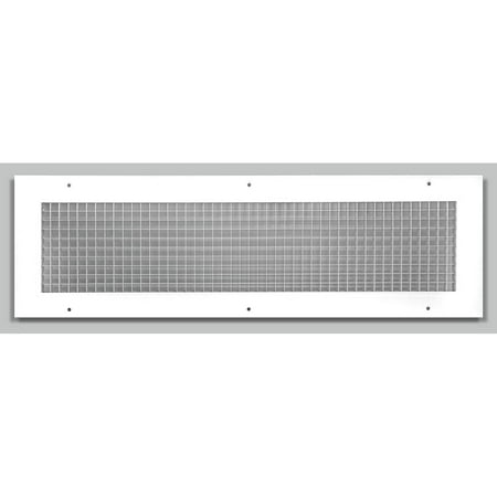 

6 x 24 or 24 x 6 Cube HYYYYH Eggcrate Return Air Grille - Aluminum Rust Proof - HVAC Vent Duct Cover - White [Outer Dimensions: 7.75 X 25.75]