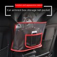 thumbnail image 2 of Bolsa de almacenamiento para asiento de automóvil, bolsa de red para reposabrazos, bolsa de almacenamiento plegable para respaldo de asiento, bolsa colgante, bolsa de almacenamiento para, 2 of 5