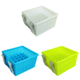 thumbnail image 1 of Caja Pesca Plástico 36 Rejillas Forrada Plantilla Calamar Contenedor Cebo Duro (gris), 1 of 7