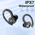 thumbnail image 6 of Wireless Earbuds, Bluetooth 5.4 Headphones Sport with 60H Playtime, Wireless ear buds with Deep Bass, Over Earhooks 4 ENC Noise Cancelling Mic, Earphones IP7 Waterproof, LED Display for Running/Gym, 6 of 7