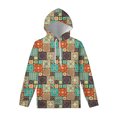 thumbnail image 3 of Sudadera con capucha para hombre de Harajuku con estampado gráfico de flores en 3D, ropa informal de gran tamaño, jerséis florales abstractos de gran tamaño de Harajuku, 3 of 5