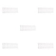 thumbnail image 1 of Justharion Coffin Nail Set Glossy Classic French Style Scratch Resistant Artificial Press-on Fingernails Manicure Stickers Type 1 5Set, 1 of 6