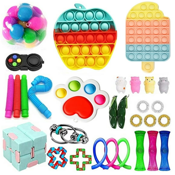 Fidget Toy Pack Pop Bubble Cheap Sensory Fidget Pack Stress Relief Toys Set