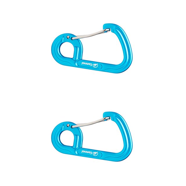 Eigraketly Clips de mosquetón Duradero Ligero Resistente al desgaste Tecnología avanzada Amplia aplicación Colorido Mosquetón Azul Azul 2piezas Eigraketly CBP205789