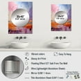 thumbnail image 4 of Designart "Horizon in Blush II" Abstract Landscape Mirror Wall Decor - Modern Pink Landscapes Mirror Wall Art For Entryway - 32" x 24" Inch, 4 of 5