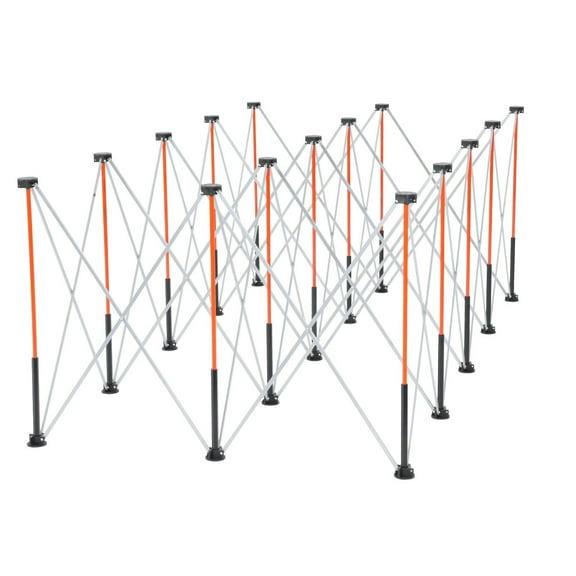 Portable Folding Workstand 8.02 x 4.12 Feet Heavy Duty Collapsible Work Stand 6000 lbs Capacity Adjustable Support Platform for Construction, Woodworking & DIY Projects