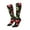 1 Black, variant on Women Crew Soft Moisture-wicking Socks Sweet Red Cherry Pattern Design Cotton Socks, One Size fit All