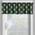 thumbnail image 4 of Ambesonne Alien Valance & Curtain, Martian Design, 55"x45", Fern Green Black, 4 of 6