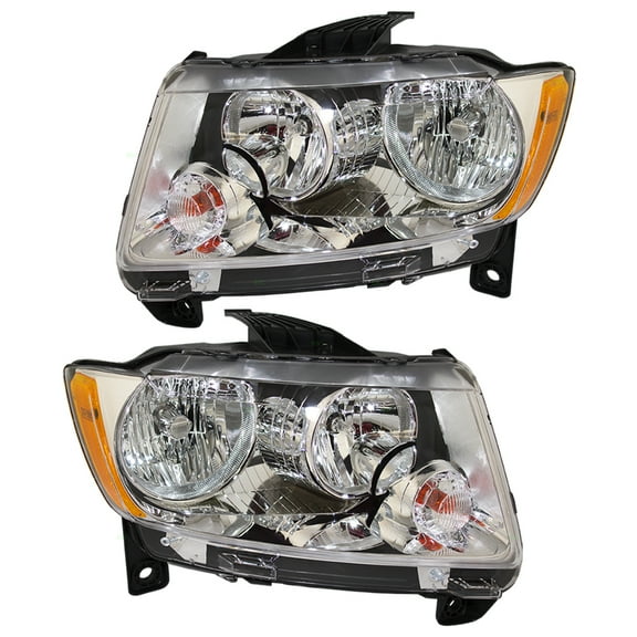 Brock Headlight for 2011-2013 Grand Cherokee Exc SRT-8 Set 55079379AG