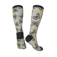 thumbnail image 5 of Lsque Golden Glitter Butterflies Printed Crew Socks Men's Women's LightWeight Thin Casual Calf Socks ,Knee High Socks,Cotton Socks, 5 of 9