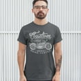 thumbnail image 3 of Tee Hunt Custom Motorcycles Road Tested T-Shirt Bobber Biker Gang MC Men's Tee, Charcoal, 4X-Large, 3 of 5