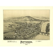 Patterson Pennsylvania - Fowler 1895 - 23.00 x 30.17 - Glossy Satin Paper