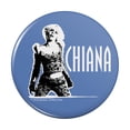 thumbnail image 1 of Farscape Black and White Chiana Kitchen Refrigerator Locker Button Magnet, 1 of 6