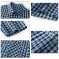 thumbnail image 3 of LIaqionyy Big and Tall Short Sleeve Shirt for Men's Plaid Dress Button down Casual Loose Tees Shirts with Pocket, 3 of 7