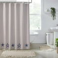 thumbnail image 2 of VHC Brands Celebration Farmhouse Bathroom Shower Curtain, Stars and Stripes, Red Blue, 72x72, 2 of 3