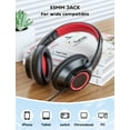 thumbnail image 6 of New bee Kids Headphones with 3.5mm Audio Jack, 40mm Large Driver, Eco-Friendly Material, Adjustable Metal Headband & Foldable,Kids Boys Girls Gift for School/Learning/Movies/Music/PC/Mac/Tablet,Black, 6 of 9