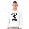thumbnail image 5 of Funny Christmas Get Baked Gingerbread Sweatshirt for Men or Women Brisco Brands S, 5 of 5