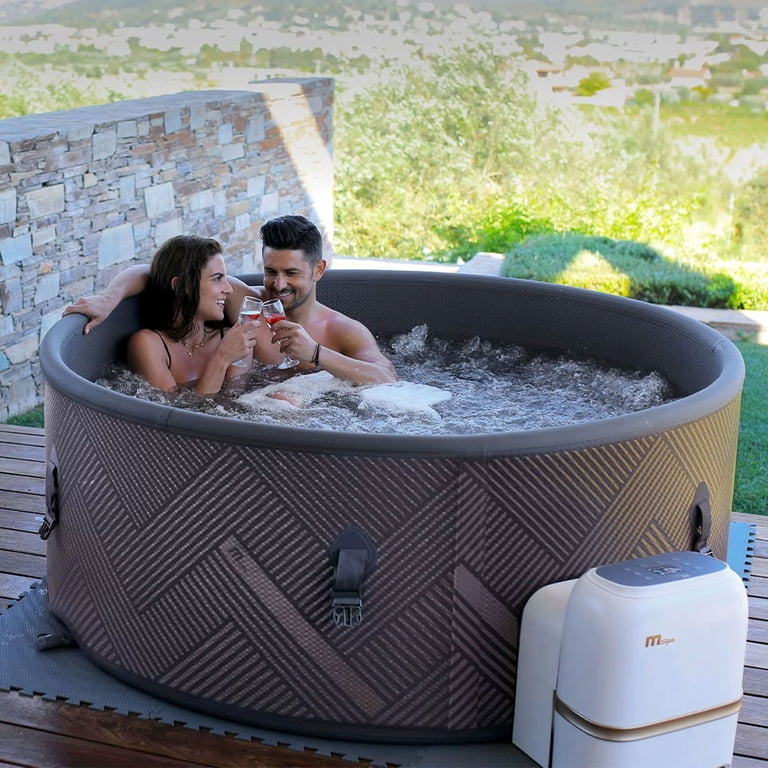 macomo SPA24 循環温浴器 MSPA Portable Inflatable Hot Tub Bath, Mono Round Bubble Spa with