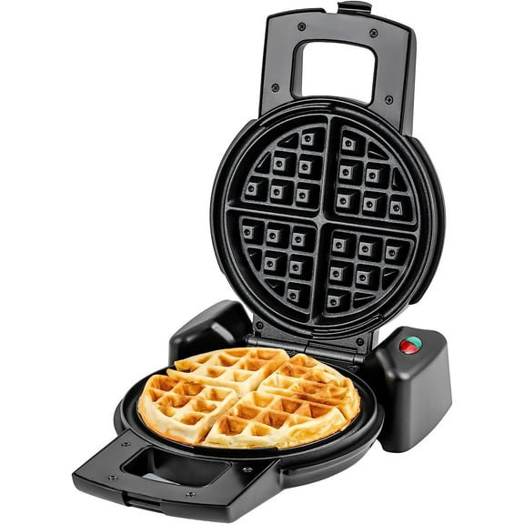 OVENTE Belgian Waffle Maker, Non-Stick Plates, 180° Rotating Function, Perfect for Cooking, Black WMF1440BR