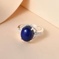 thumbnail image 5 of Lapis Lazuli Statement Ring 925 Sterling Silver Cubic Zirconia Statement Size 10 Ct 4.8 Birthday Christmas Gifts for Women, 5 of 6