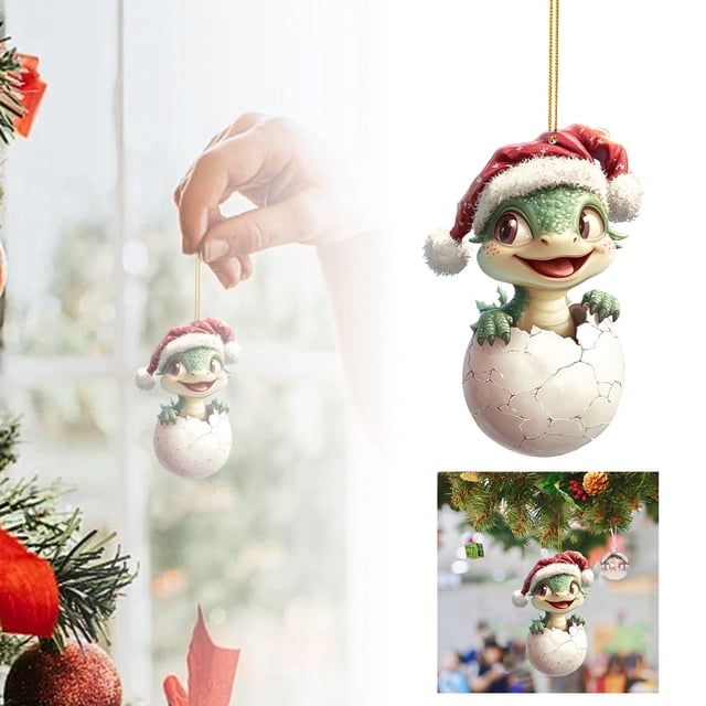 Unique And Beautiful Decorated Acrylic Pendant With Beautiful Pattern And Ribbon Diameter Suitable For Decorating Indoor And Outdoor Holiday Party Decorations Beads Clear Cute Car Decorations Penguin