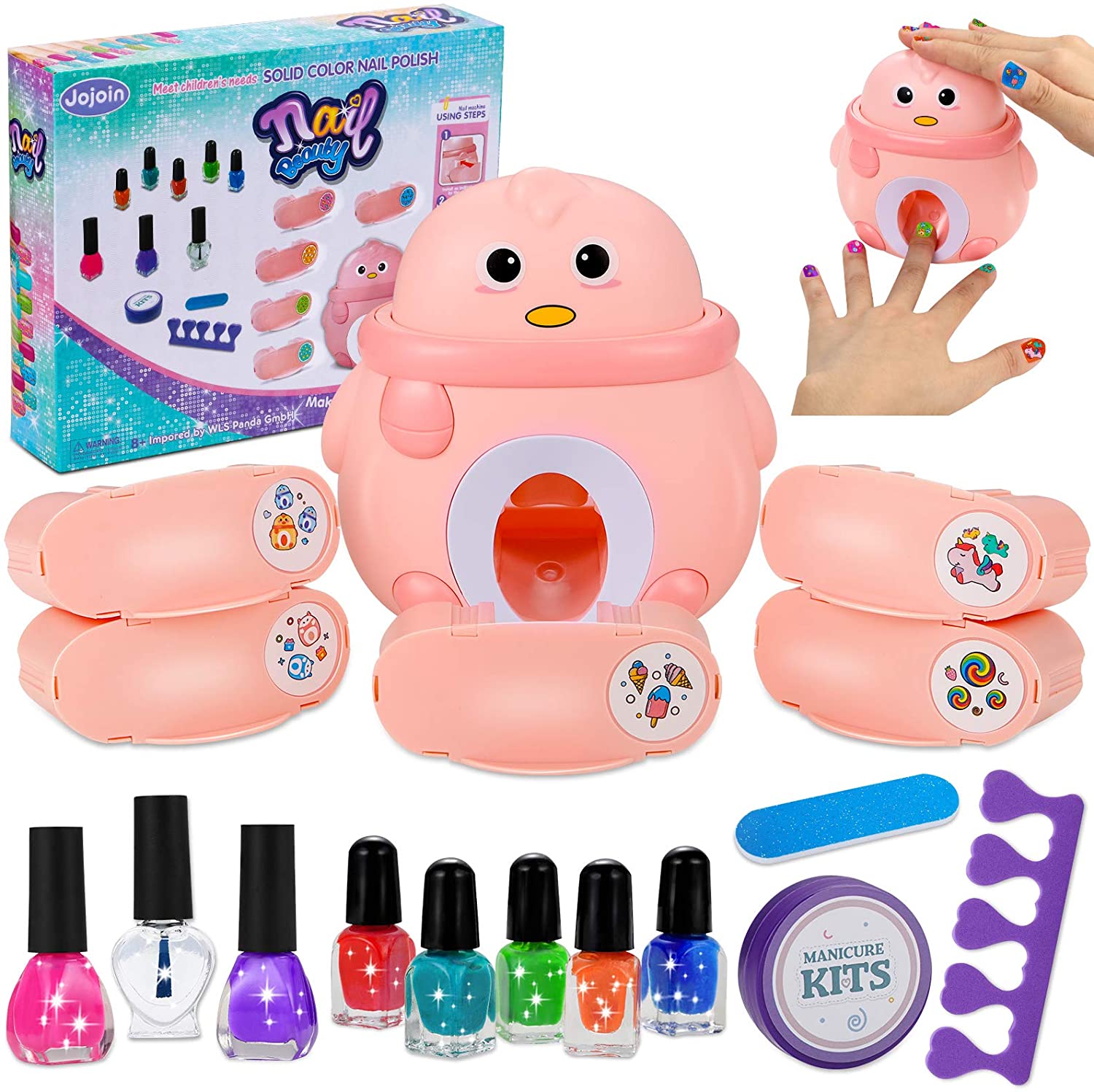 पेजयोक Nail Art Studio, Creative Nail Art Kit for Girls, Perfect Gift for  Girls, Kids Nail Polish KIT with Accessories - Nail Art Studio