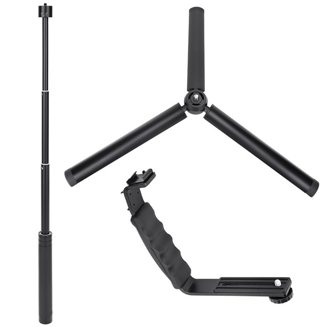 Kit de varilla de extensión de trípode estabilizador de soporte en forma de L portátil para DJI OM 4/Osmo Mobile 2 3