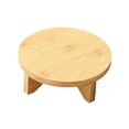 thumbnail image 3 of Soporte para maceta de madera multifuncional redondo decorativo para el hogar, escritorio Diámetro 15.3 cm, 3 of 9