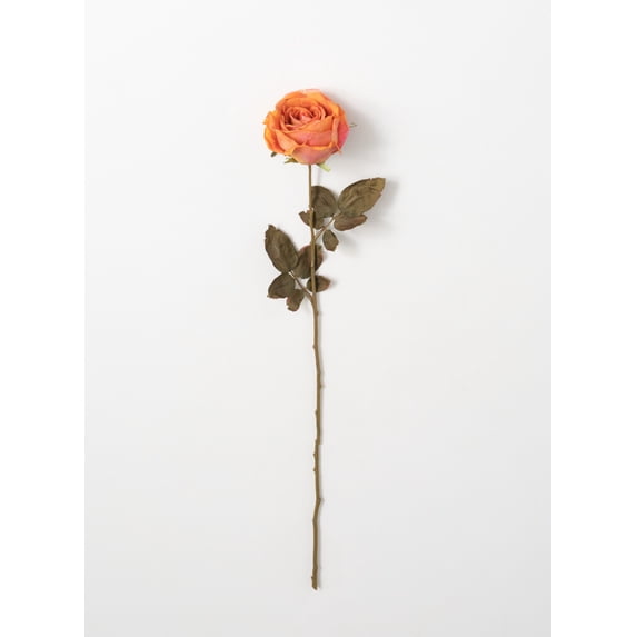 Sullivans Artificial Calista Rose Stem 26"H Orange Flowers