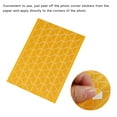 thumbnail image 4 of Unique Bargains Autocollant Coin Photo PVC Autocollant de Montage Jaune 10 Feuilles/1020 Pcs, 4 of 5
