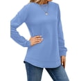 thumbnail image 5 of OutfitShow Sweatshirts for Women Casual Long Sleeve Crewneck Shirts Tunic Tops,Sizes S-3XL, 5 of 8