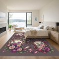 thumbnail image 3 of ODIKA 6'x9' Machine Washable Non-Slip Area Rug, Vintage Purple High Traffic Rug, Purple, 974780, 3 of 7