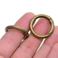 thumbnail image 4 of 10Pcs Round Carabiner Sp Snap Keychain Hook Clip Hanging Accessories Pet Bag Handbag Embellishments - Bronze, 4 of 10