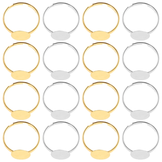 80 Uds. Bases de anillo DIY anillo de dedo creativo Base anillo encontrar accesorios DIY