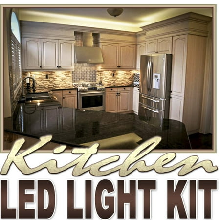 Kapsco Moto 2 Ft Warm White Kitchen Valance Microwave Led Backlight Night Light On Off Switch Control Kit Under Counters Microwave Glass Cabinets Floor Waterproof Flexible Diy 110v 220v Walmart Canada