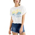 thumbnail image 1 of Junk Food Womens Hit The Road Graphic T-Shirt, White, Small, 1 of 6
