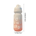 thumbnail image 3 of Openpig Bouteille d'Eau de Cyclisme Bouteille d'Eau de Sport de Plein Air à Dégradé 650 ml Bouteille Compressible Bouteille d'Eau de Randonnée et de Mise en Forme, 3 of 6