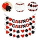thumbnail image 4 of KAKOWELY 4 banderines colgantes para fiesta de casino, decoración creativa para fiestas de casino., 4 of 5