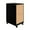 Black / Platinum Oak, variant on Space Solutions 18" Deep 2 Drawer Mobile File Cabinet with Wood Pattern Drawer Fronts, Black/Platinum Oak