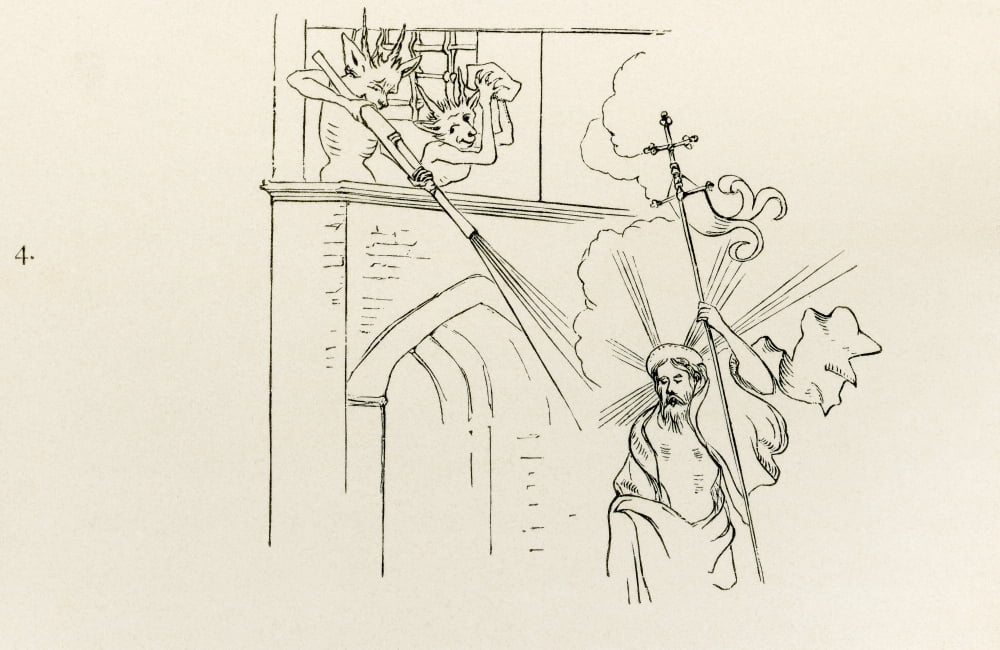 Earliest Known Drawing Of Any Kind Of Hand Gun From An Etching Dated C 1420 By Israel Von Mechlin Showing The Devil Shooting At Christ In A Scene Of The Resurrection From The British Army Its Origins